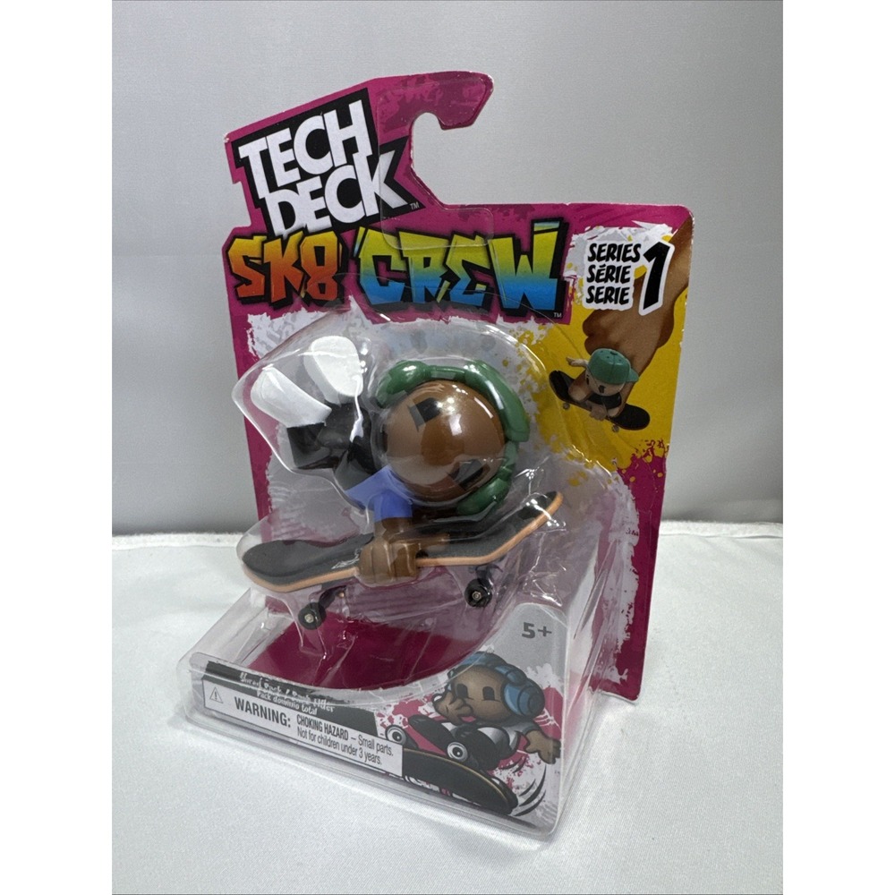 Spinmaster Tech Deck SK8 Crew Fingerboard w/Figure -SERIES 1 Shred Pack Rider